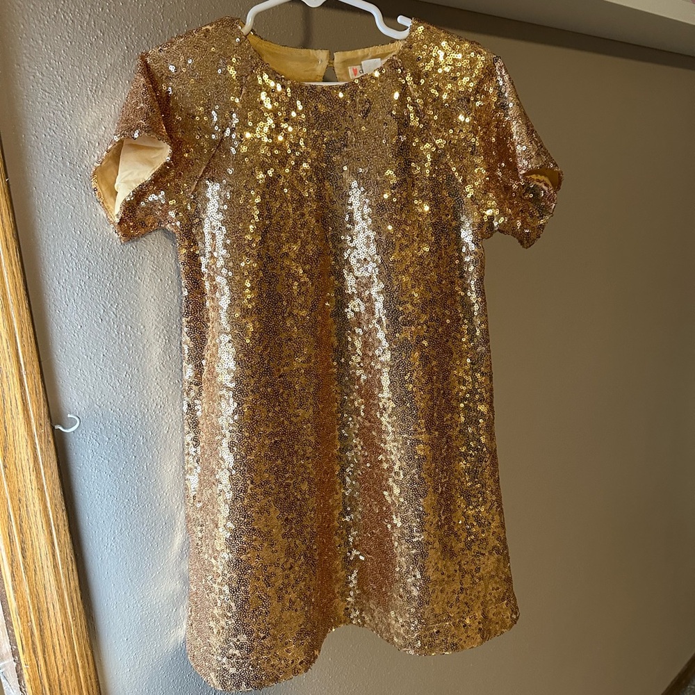 Crewcuts Gold Sequin Dress